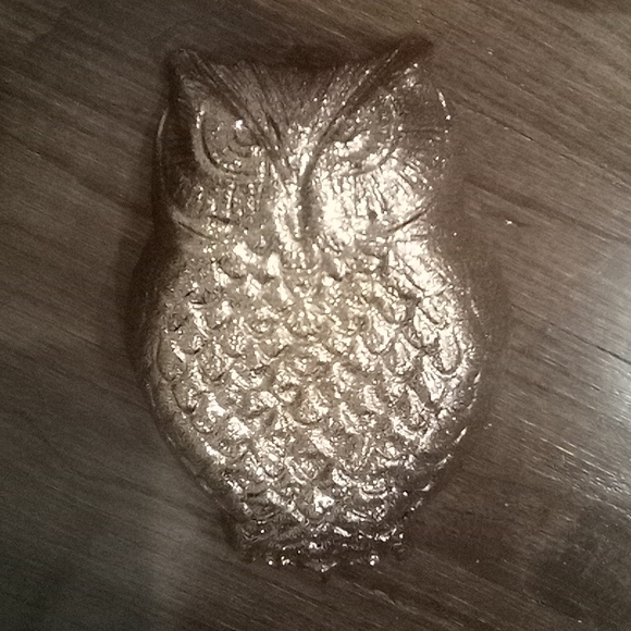 Glitter Sparkle Owl Dish and Retro Vintage Style Shakers - Picture 3 of 15